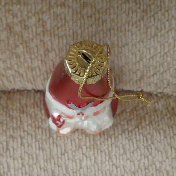 Vintage Glass Santa Christmas Ornament - Picture 4 of 7